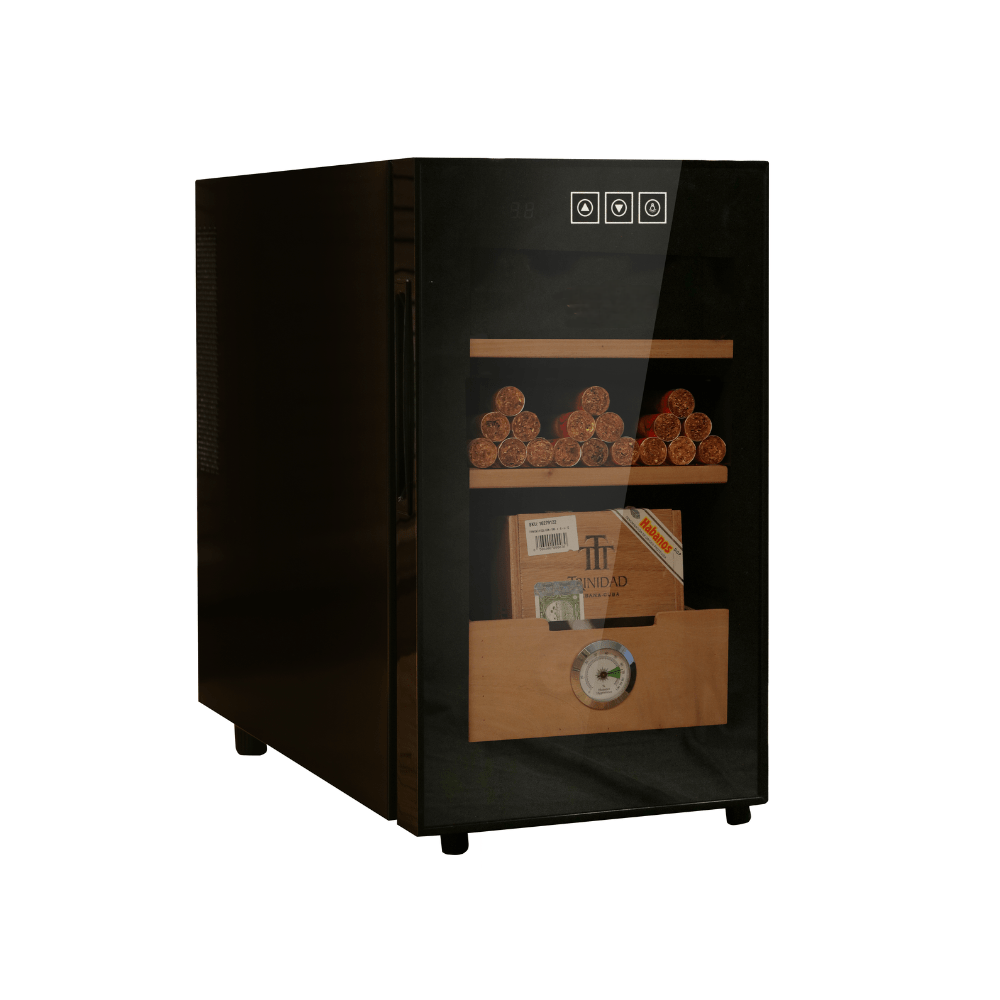 Electric Cigar Humidor Cabinet with Spanish Cedar, Hygrometer & Temperature Control – 25L Capacity