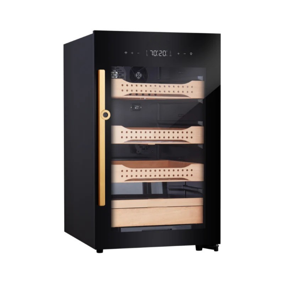 Electric Cigar Humidor 650 – CH120 with Touch Panel & Cedar Drawers